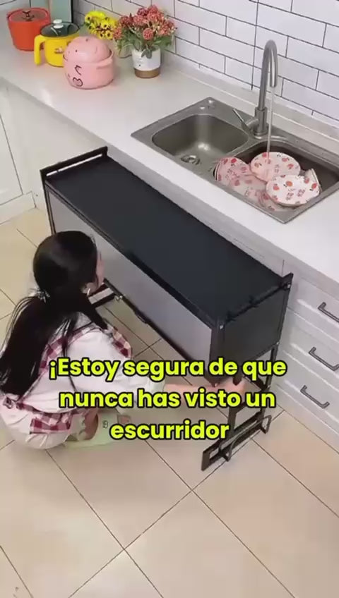 Escurridor de platos multifuncional